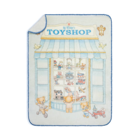 Lil Teddy Toyshop Blanket - Blue