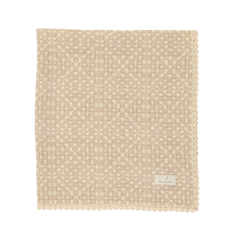 Bebe Organic Crochet Blanket - Taupe
