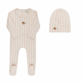 Ely's & co. Fruit Collection Footie+Beanie 0022,0021-FB - Peach