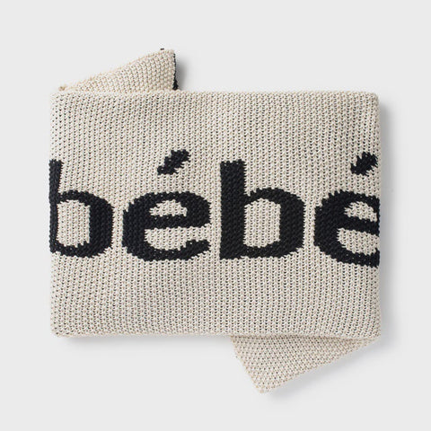 Domani Home Bebe Knit Blanket - Black
