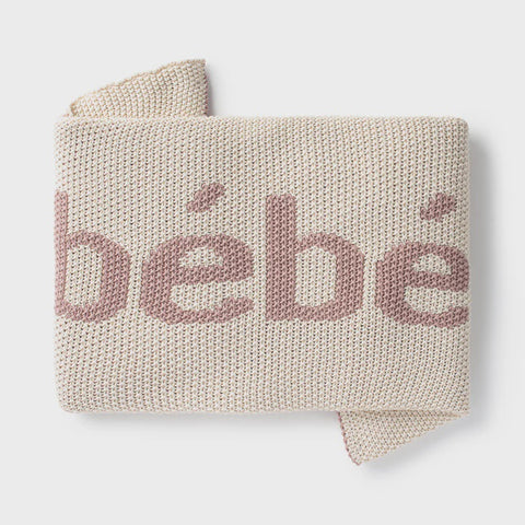 Domani Home Bebe Knit Blanket - Blush