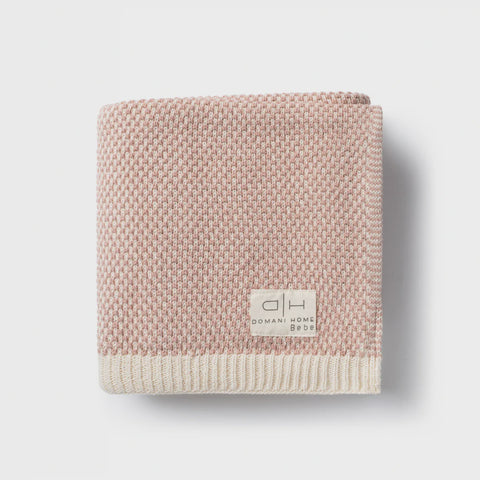 Domani Home Brunello Knit Blanket - Rose Blush