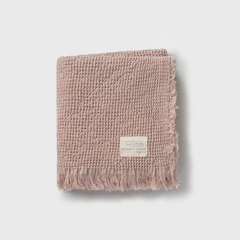 Domani Home Waffle Muslin Blanket - Blush