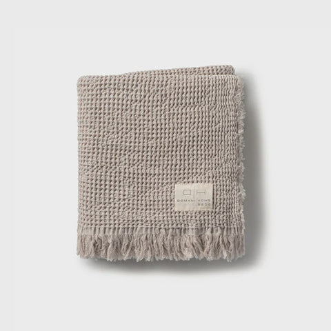 Domani Home Waffle Muslin Blanket - Stone