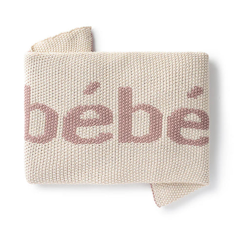 Domani Home Bebe Knit Blanket - Blush