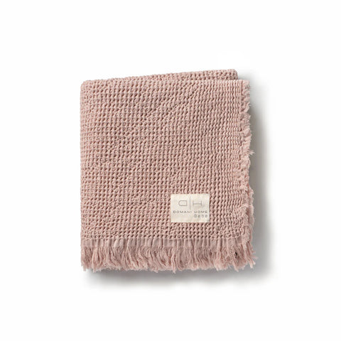 Domani Home Waffle Muslin Blanket - Blush