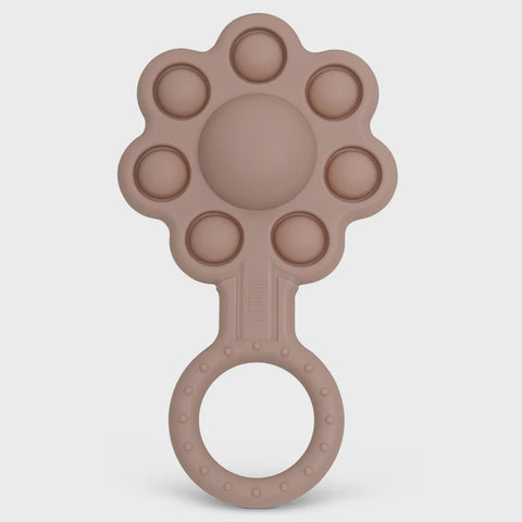Adora Rattle - Poppin Flower Mauve