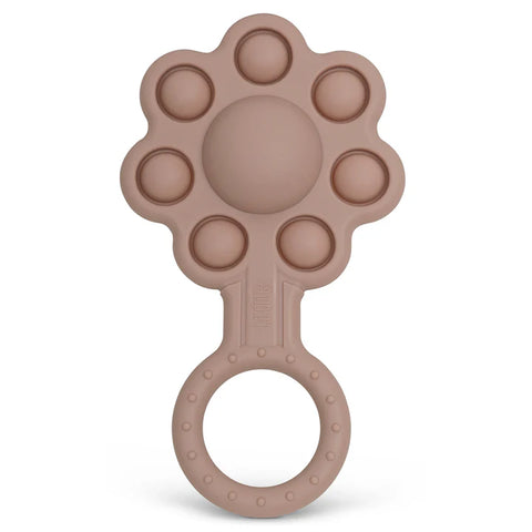 Adora Rattle - Poppin Flower Mauve
