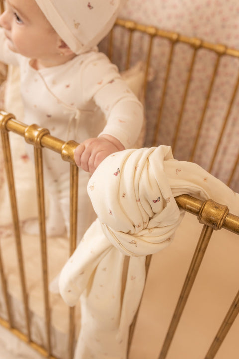 Bee and Dee Flutter & Fly Footie + Beanie & Blanket Set - Ivory Boys