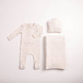 Bee and Dee Flutter & Fly Footie + Beanie & Blanket Set - Ivory Boys