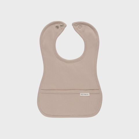 Ely's & Co. Bib Cotton Ribbed - Tan