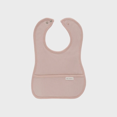 Ely's & Co. Bib Cotton Ribbed - Blush
