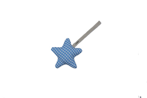 Baby O Gingham Plushie - Blue Star