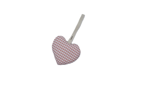 Baby O Gingham Plushie - Pink Heart