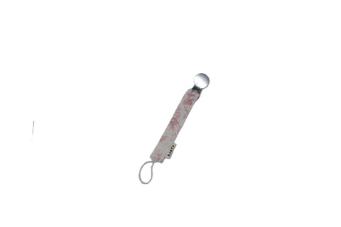 Baby O Toile Paci Clip - Pink
