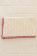 New Grain Pointelle Knit Blanket - Milk Cream