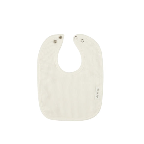Ely's & Co. Bib Cotton Ribbed - Ivory