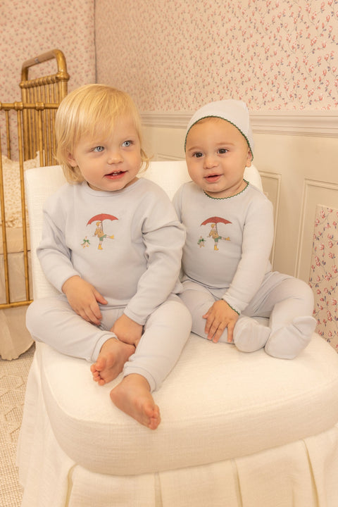 Bee and Dee Kids In Sketch Footie + Beanie - Caramel