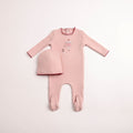 Bee and Dee Kids In Sketch Footie + Beanie - Caramel