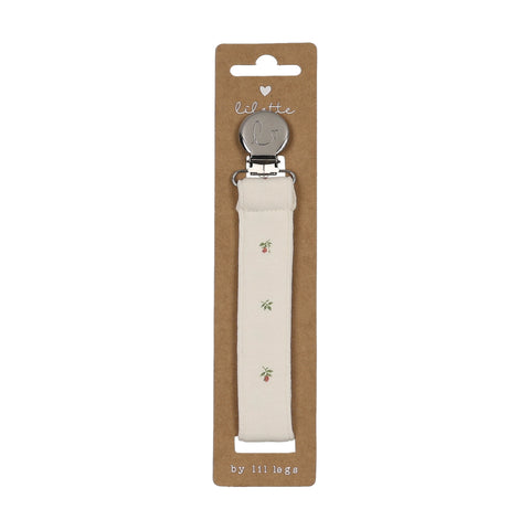 Lilette Bitsy Floral Pacifier Clip - Cream Pink