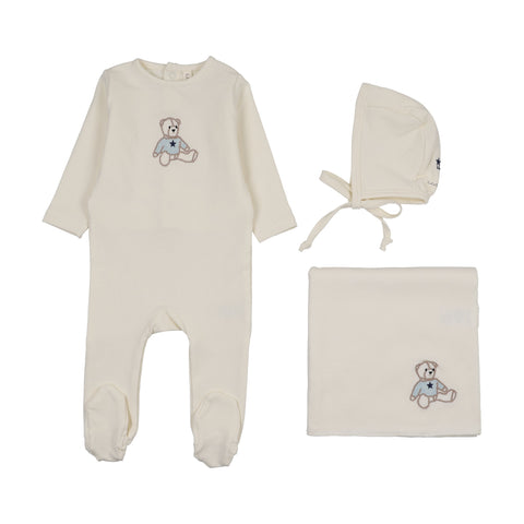 Lilette Sweet Bear Layette Set - Blue