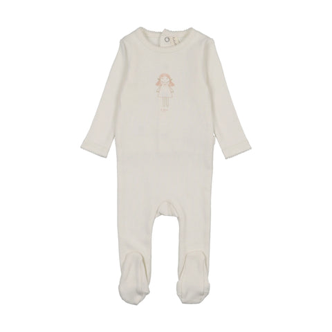 Lilette Molly Dolly Footie - Cream
