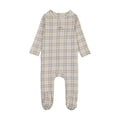 Lilette Tartan Print Footie - Oat