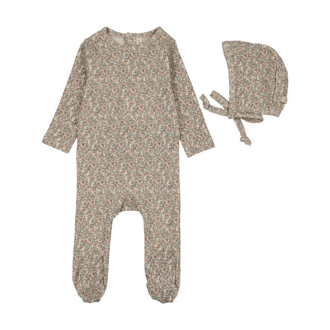 Lilette Sweet Liberty Print Footie Set - Pink