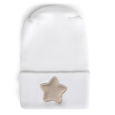 Adora Hospital Hat - Star Linen Mini Saddle