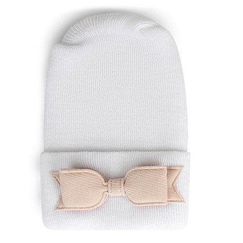 Adora Hospital Hat - Bow Linen Petal