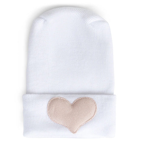 Adora Hospital Hat - Heart Linen Petal
