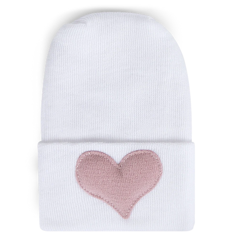 Adora Hospital Hat - Heart Linen Rose
