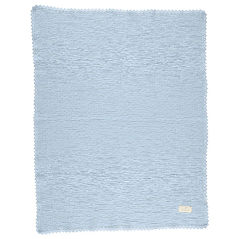 Bebe Organic Lumi Chenille Blanket - Sky Blue