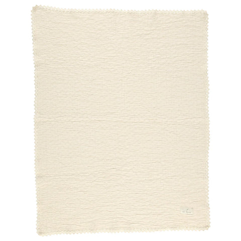 Bebe Organic Lumi Chenille Blanket - Cream