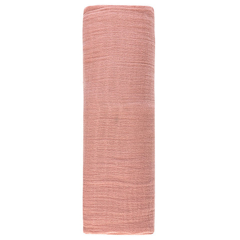 Ely's & Co. Muslin Swaddle - Girls Dusty Rose