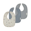 Ely's & Co. Bibs 3 Pk Muslin - Blue Nautical
