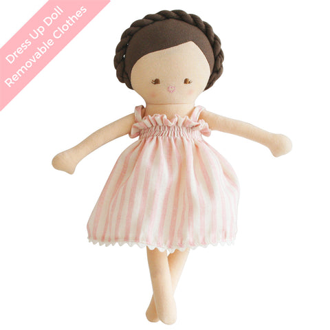 Alimrose Baby Daisy Doll Pink Stripe