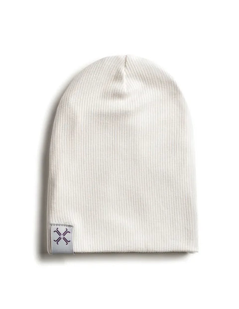 Jacqueline & Jac Ribbed Beanie - Natural White