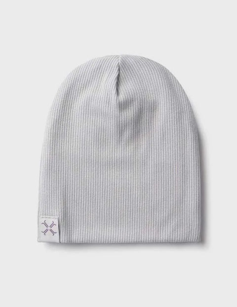 Jacqueline & Jac Ribbed Beanie - Silver