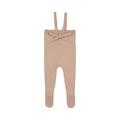 Peluche Knit Tied Suspender Overalls - Rose