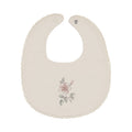 Peluche Blossom Round Bib - Rose
