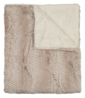 Peluche Lux Fur Blanket - Feather Beige & Natural