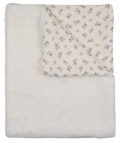 Peluche Blossom Lux Fur Blanket - Powder