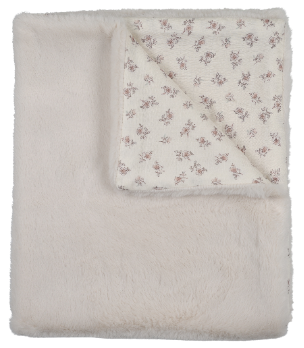 Peluche Blossom Lux Fur Blanket - Rose
