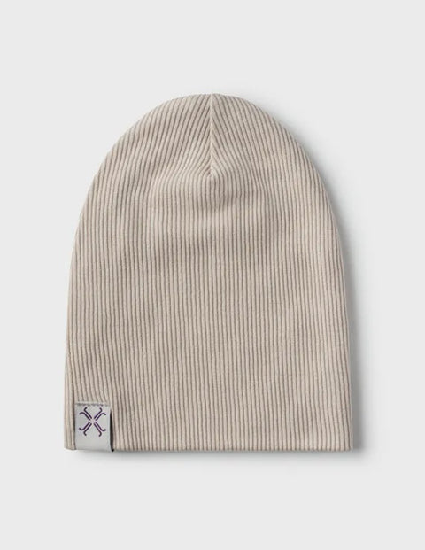Jacqueline & Jac Ribbed Beanie - Sand