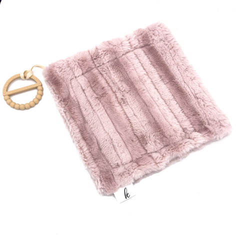 Kidu Fur Security Blanket - Wave Pink