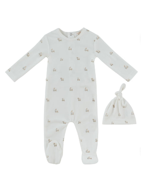 Kipp Baby Petits Amis Footie & Hat Set - Blue