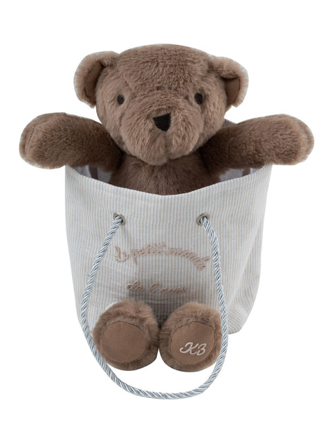 Kipp Baby Petit Ours Teddy in Bag - Stone