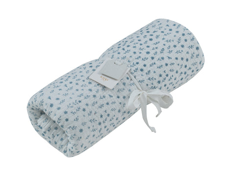 Kipp Baby Whispering Blooms Swaddle - Dark Blue