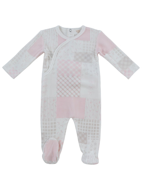 Kipp Baby Patchwork Footie - Pink